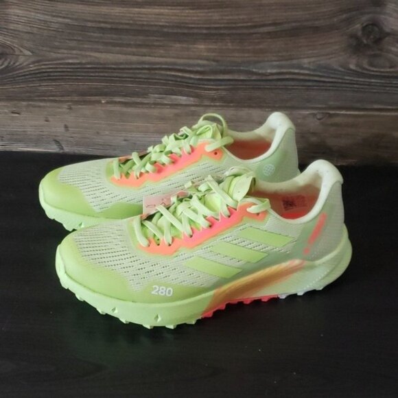 New Adidas Terrex Agravic Flow Womens Trail Running Sneakers Size 7 Outdoor Neon - Picture 7 of 10